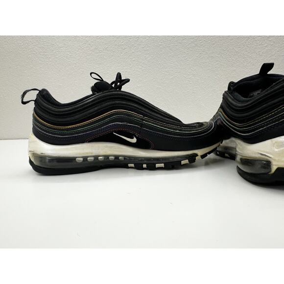 Nike Air Max 97 Shoes Womens Size 10 Black Multi Color Stitching CK0738-001 - Picture 10 of 11